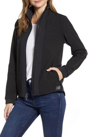 New Balance Q Speed Winterwatch Water Resistant Jacket in Black at Nordstrom, Size Small