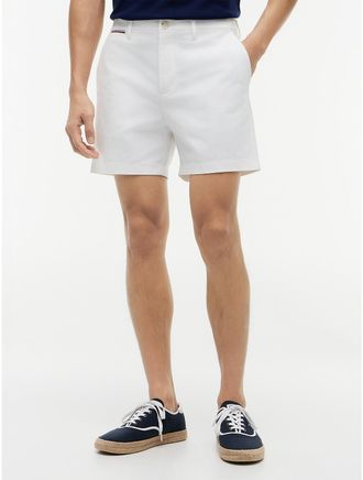 Tommy Hilfiger Mens Regular Fit 5 Comfort Waist Tommy Short - White - 29