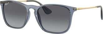 Ray-Ban Chris Zonnebril - unisex - Zonnebrillen - Blauw - 54 MM - Accessoires