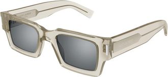 Saint Laurent SL 572 Zonnebril - unisex - Zonnebrillen - Beige - 50 MM - Accessoires