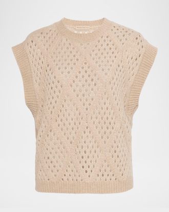 Purotatto Open-Knit Sweater Vest