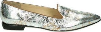 Brunate Zilveren Pumps met G Breedte - Dames - Loafers - Grijs - 37 EU - Leer - Schoenen