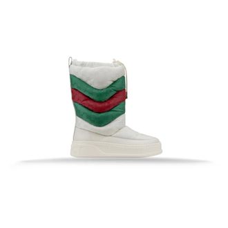 Gucci Womens Lace-Up Snow Boots