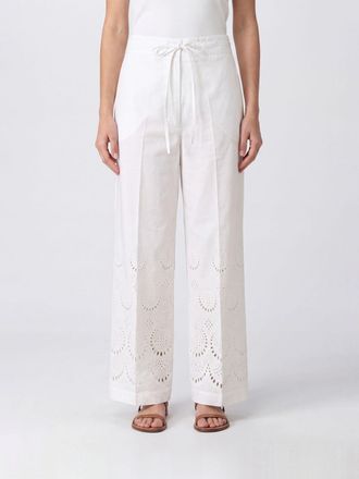 P.A.R.O.S.H. P. A.R. O.S. H. Pantaloni palazzo a vita alta in pizzo sangallo