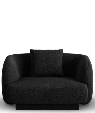 BLOOMINGLOFT Design Sessel Tulum mit Chenille-Bezug