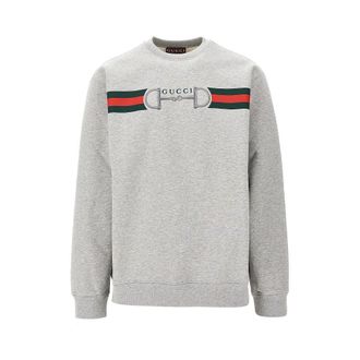 Gucci Printed and embroidered sweatshirt Man S