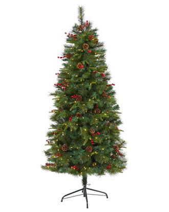 Nearly Natural 6Ft. Mixed Pine Artificial Christmas Tree