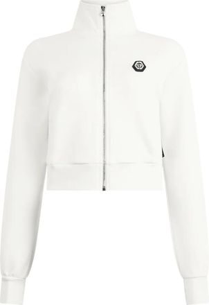 Philipp Plein Felpa con zip - Bianco