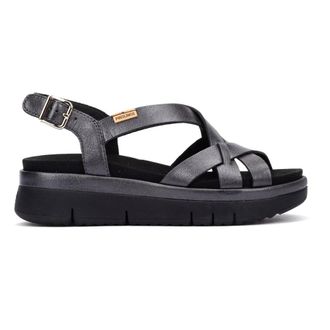 Pikolinos Palma Sandal - Dames - Sandalen - Grijs - 39 EU - Leer - Schoenen