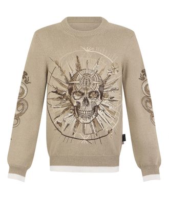 Philipp Plein Round Neck Pullover Tattoo