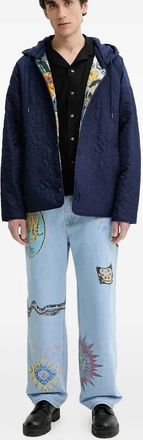 Desigual Jeans con stampa - Blu