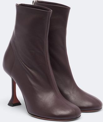 Amina Muaddi Iris leather ankle boots