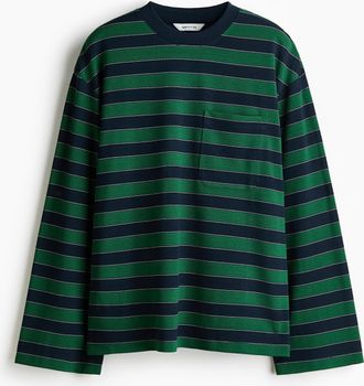 H&M Shirt mit Tasche - Blue