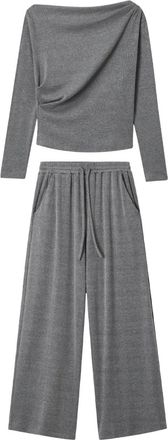 B+ab Set a gamba ampia - Grigio