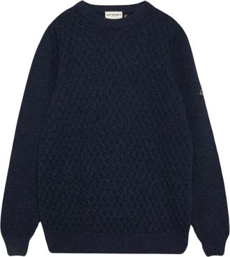 Roy Rogers Trui met ronde hals - Heren - Ronde hals truien - Blauw - M - Wol - Truien & Vesten