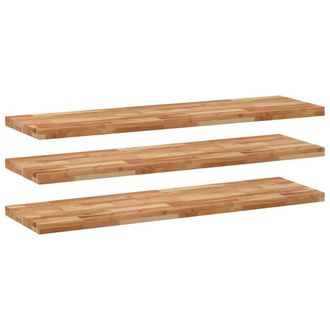 Berkfield Home Floating Shelves 3 pcs 160x40x4 cm Oil Finished Solid Wood Acacia in Brown | Size: 160 x 40 x 4 cm