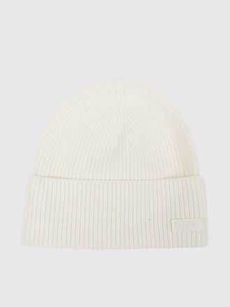 Autry Wool Beanie Hat with Cuffed Hem and a Front Applied Logo Patch