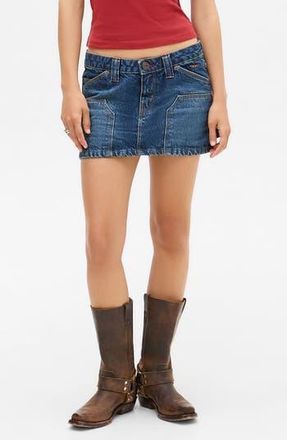 BDG Low Rise Carpenter Denim Miniskirt at Nordstrom Rack, Size Medium