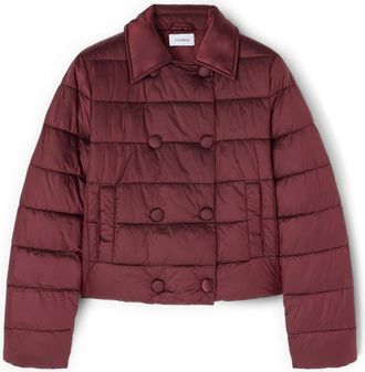 Motivi Chaqueta corta acolchada cruzada ligera - Jackets - Mujer - Rojo - 2XL