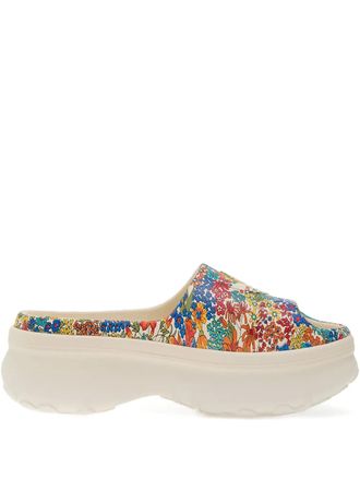 adidas x Liberty London Adifom floral-print slides - women - Rubber/Rubber/Rubber - 8 - White