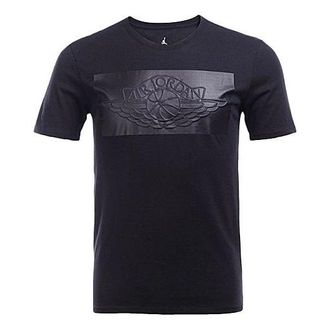 Air Jordan MENS Logo Print Crew-neck Short Sleeve Black 801055-010