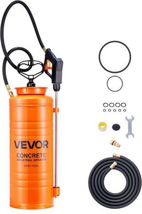 OEM Pulverizador De Hormig&oacute;n Industrial, Pulverizador De Acero Inoxidable De Aprox. 13,2 L, Presi&oacute;n 25-60 Psi, Longitud De Lanza De 520 Mm, 2 Boquillas De