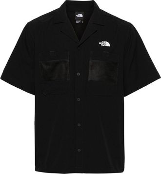 The North Face First Trail logo-print shirt - men - Polyester/Polyester - S - Black