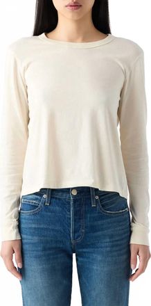 Amo Lovey Long Sleeve Top In Bone