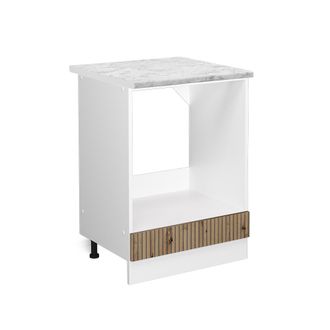 Vicco Armario Para Horno Empotrado R-line, Roble Artesanal, 60 Cm, Et M&aacute;rmol