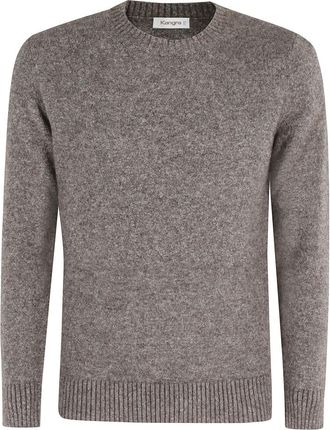 KANGRA Basis Ronde Hals Trui Blauw Lange Mouw - Heren - Ronde hals truien - Bruin - M - Truien & Vesten