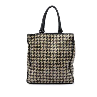 Bottega Veneta Pre-owned Bottega Veneta Nappa Intrecciato Houndstooth Vertical Tote Ladies 27AA6IPEO2VROLAN