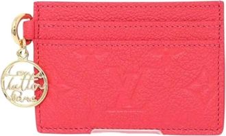 Louis Vuitton Pre-owned Wallets, female, Pink, Size: ONE SIZE Pre-owned Card Case
