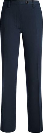 Bally tailored slim-fit cotton trousers - women - Cotton - 40 - Blue
