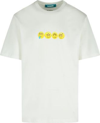 Barrow White Cotton T Shirt