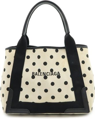 Balenciaga Black Canvas Handbag Pouch Tote Bag (Pre-Owned)