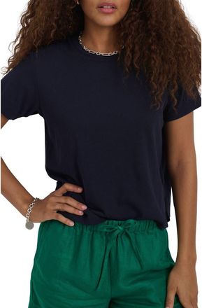 Alex Mill Garcon Linen Blend T-Shirt in Dark Navy at Nordstrom, Size X-Small