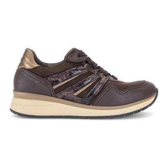 Gabor Schoenen, Dames, Bruin, 40 1/2 EU, Leer, Sneakers