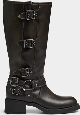 Steve Madden Womens Clarahh tall moto boots Women