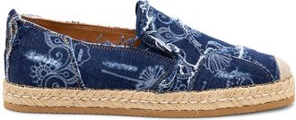 Hogan Espadrillas denim a fiori - Blu