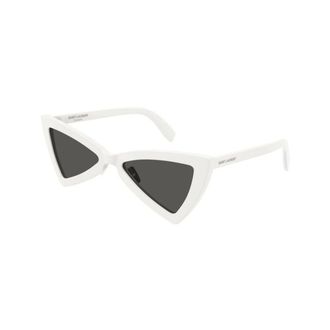 Saint Laurent Jerry Zonnebril - unisex - Accessoires - Wit - Maat: 53 MM