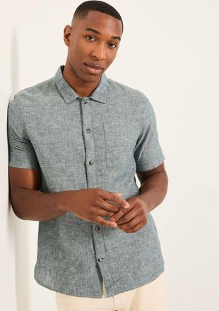 Fat Face FatFace Bugle Jade Green Short Sleeve Shirt
