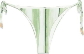 Cult Gaia Slip bikini con stampa - Verde