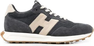Hogan Logo-patch Panelled Sneakers