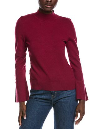 CeCe by Cynthia Steffe Cece Pearl Split Cuff Sweater
