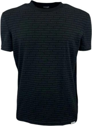 Dsquared2 Casual Katoenen T-Shirt - Heren - T-shirts - Zwart - M - Katoen - Tops