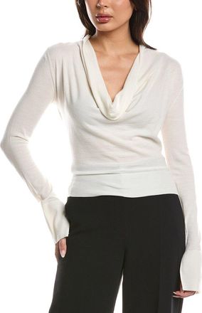 SIMKHAI Simkhai Natia Cowl Neck Wool-Blend Top