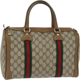 Gucci Pre-owned Handbags, female, Beige, Size: ONE SIZE Pre-owned Vintage Handbag