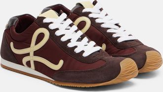 Loewe Ballet Runner 2.0 suede-trimmed sneakers