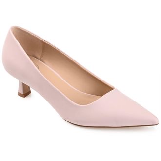 Journee Collection Women & apos;s Celica Medium and Wide Width Kitten Heel Pumps