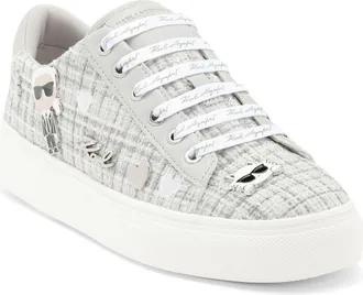 Karl Lagerfeld Cate Pins Sneaker in Grey at Nordstrom Rack, Size 7.5